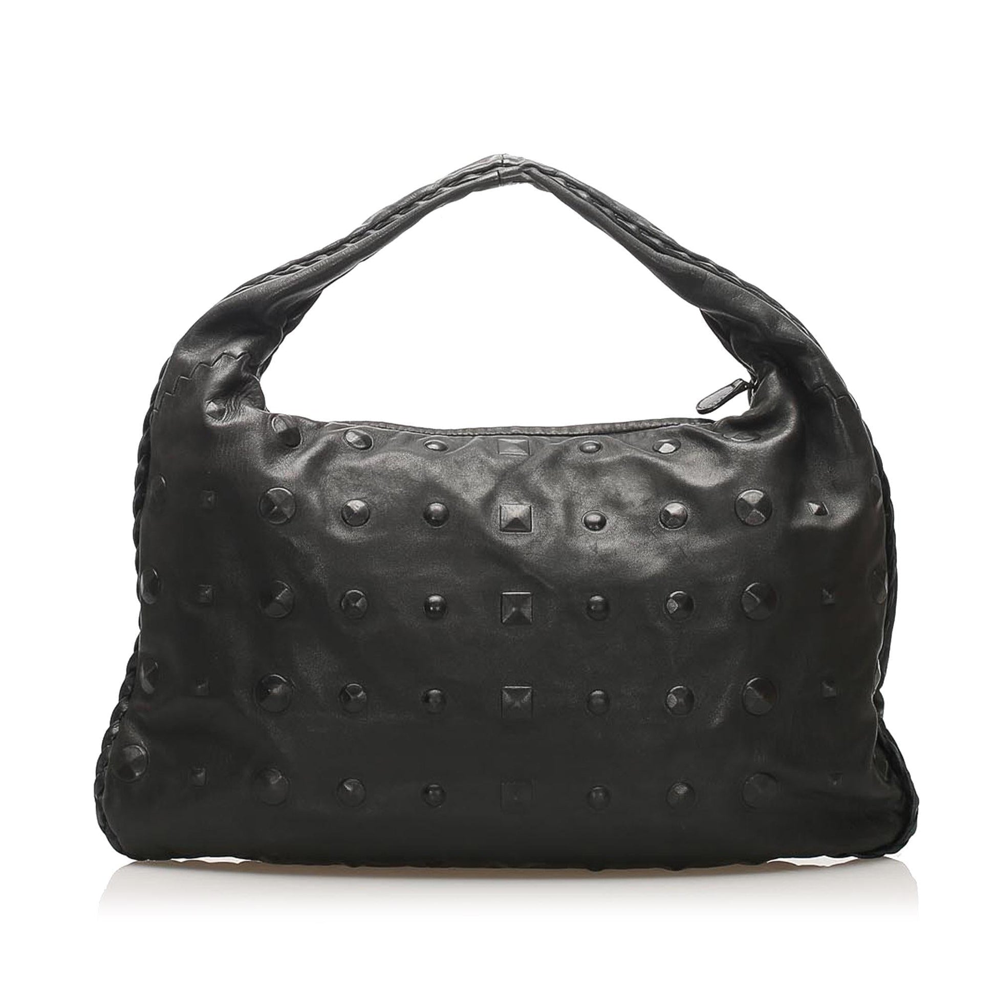Luxury Bottega Veneta Studded Leather Hobo Bag (SHG-22738)