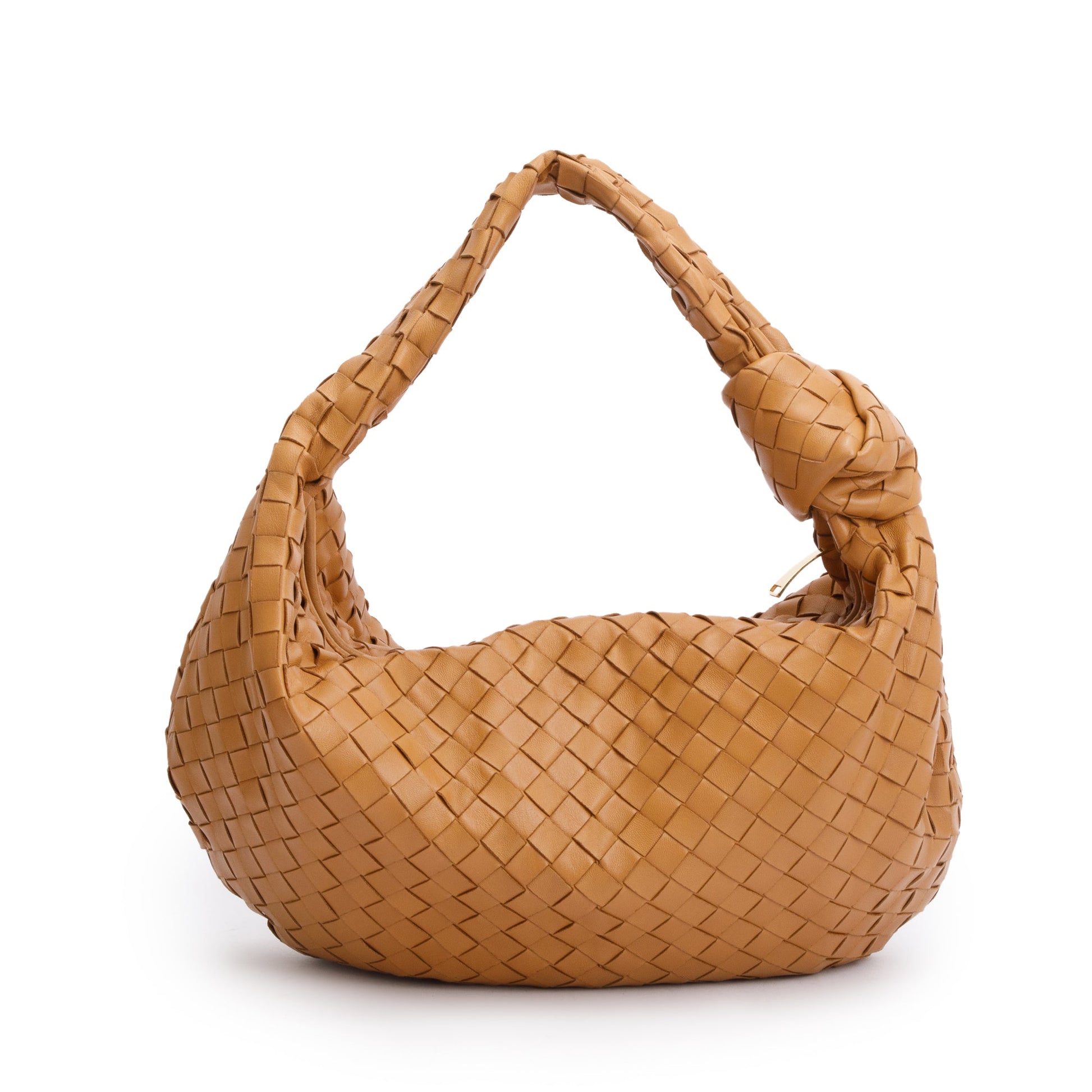Bottega Veneta Tan Intrecciato Leather Large Jodie Bag
