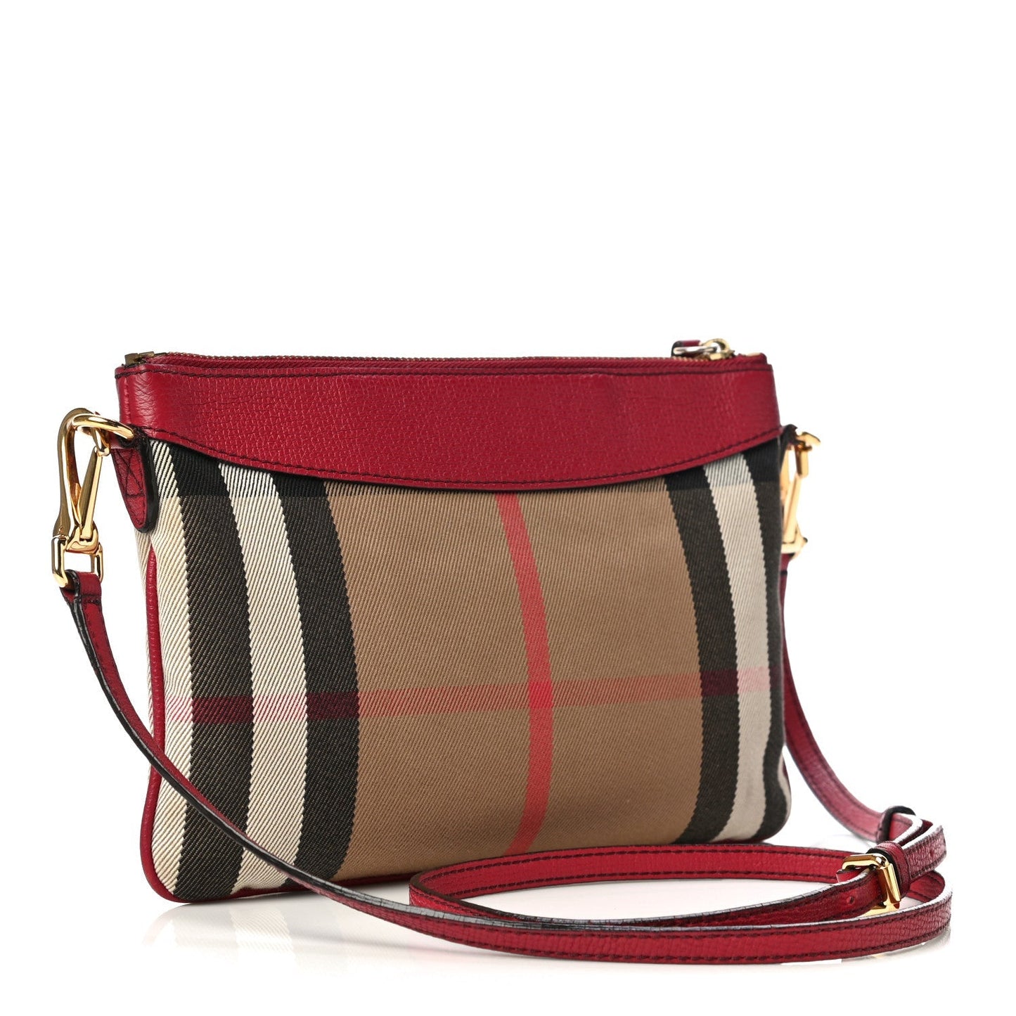 BURBERRY HO CHECK DERBY CROSSBODY CLUTCH BAG