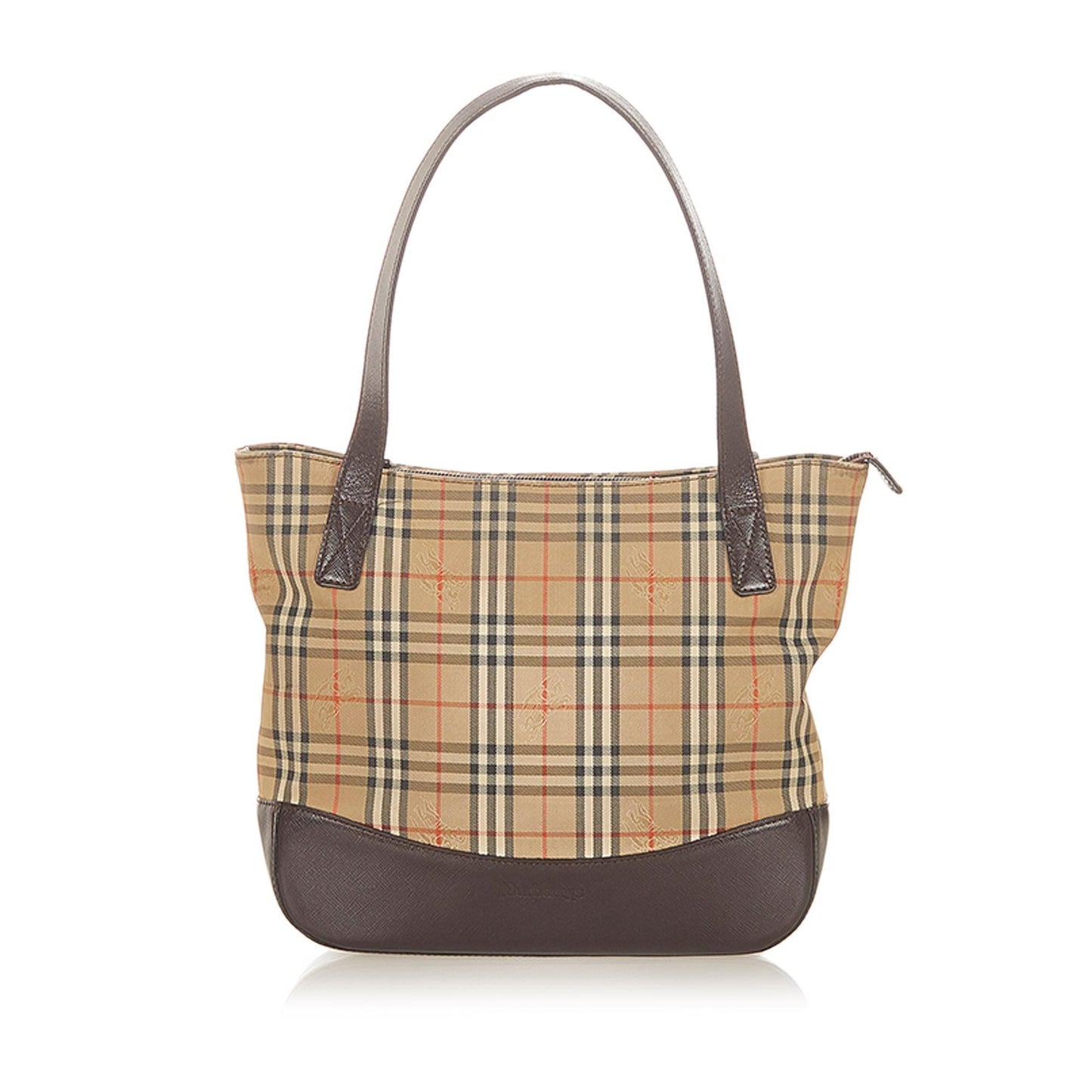 Burberry Haymarket Check Canvas Tote Bag (SHG-19488)