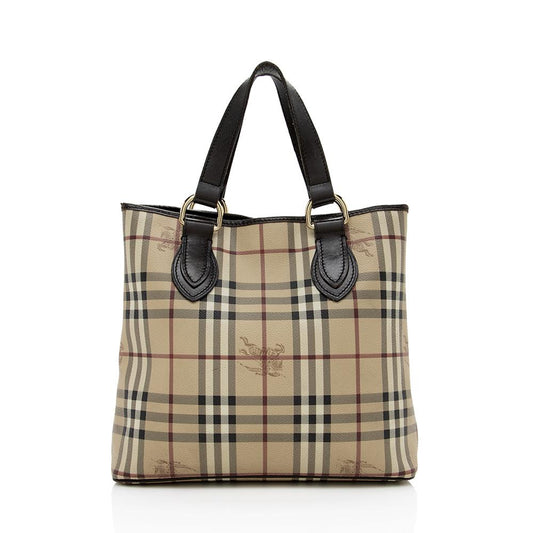 Burberry Haymarket Check Medium Tote (SHF-14421)