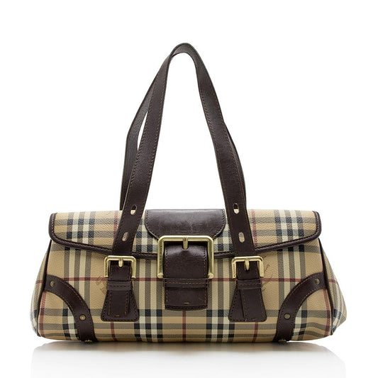 Burberry Haymarket Check Satchel (SHF-13062)