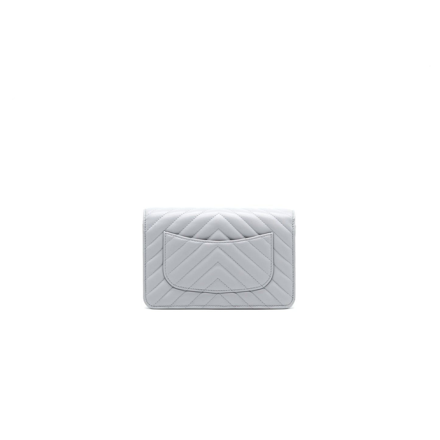Chanel Wallet On Chain 20c Light Grey LGHW Crossbody