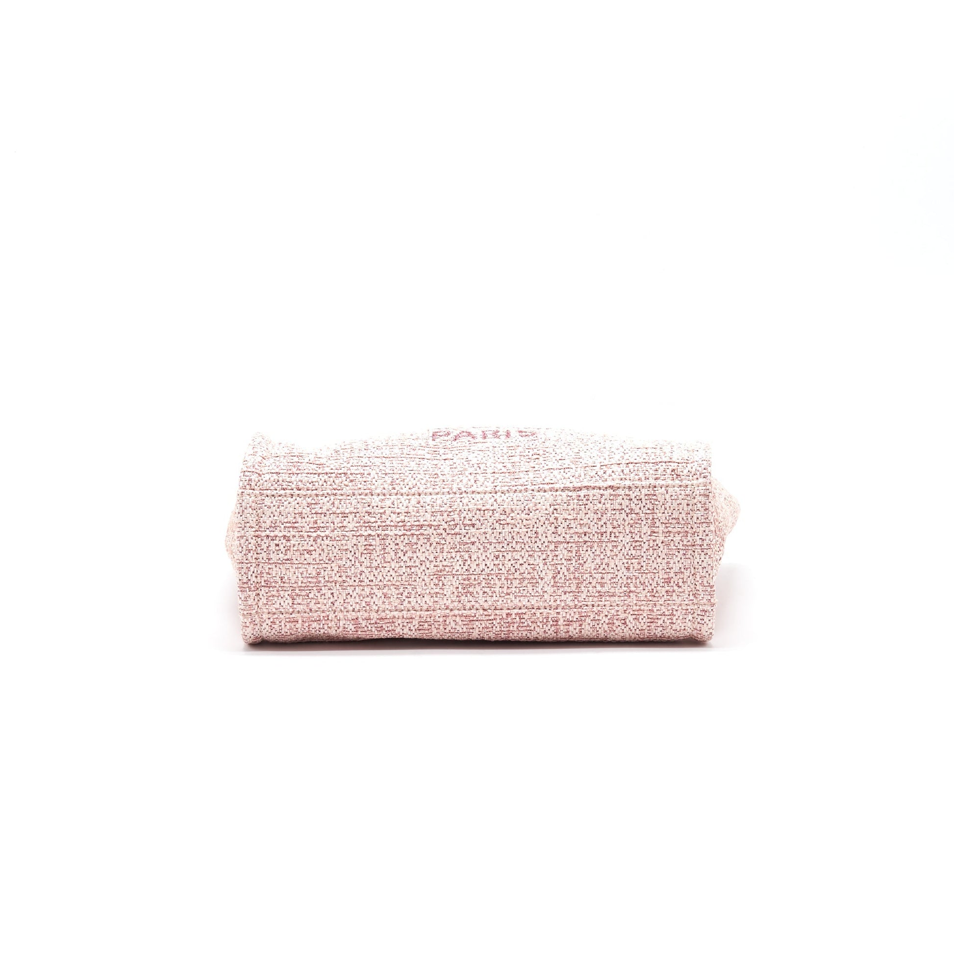Chanel Deauville PM Tote Bag Canvas Pink