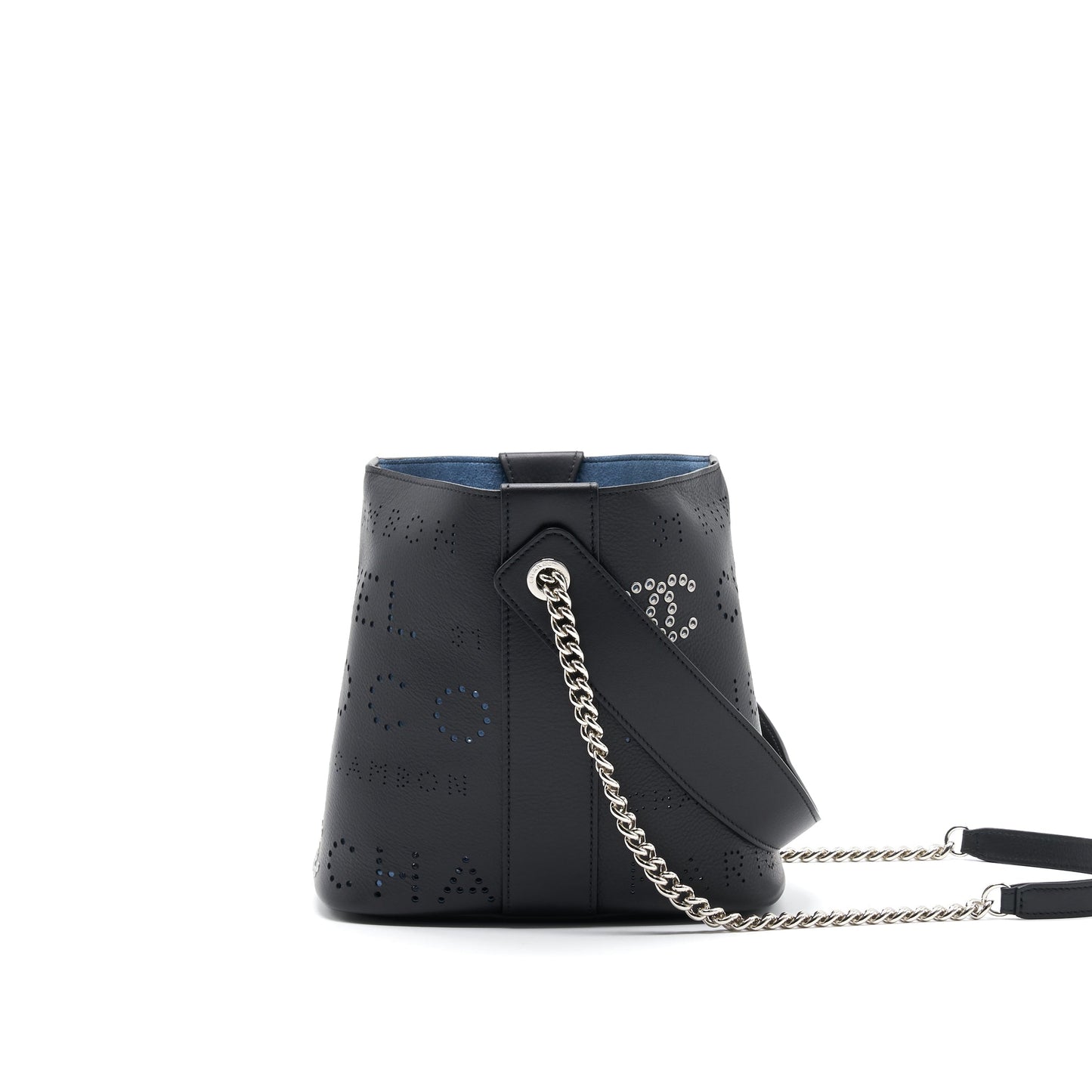 Chanel Eyelet Logo Bucket Bag