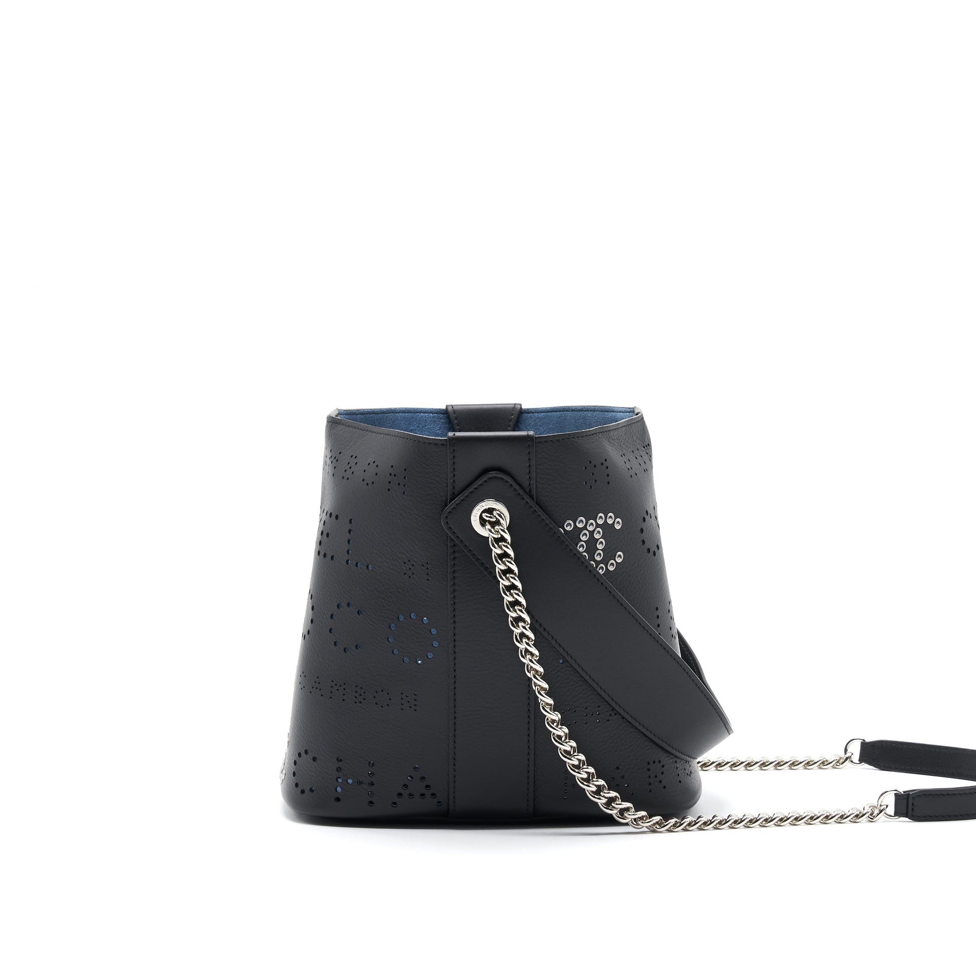 Chanel Eyelet Logo Bucket Bag