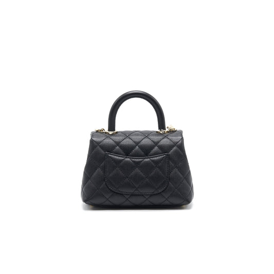Chanel Coco Handle Extra Mini Black L serial30