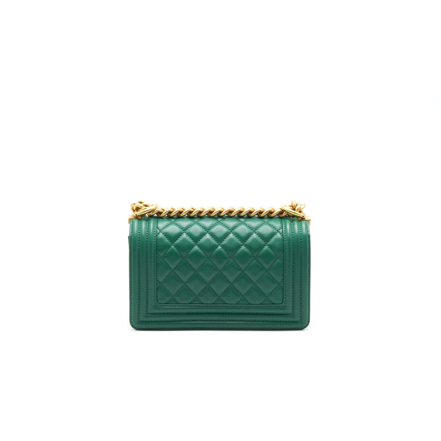 Chanel Small Leboy Lambskin Green