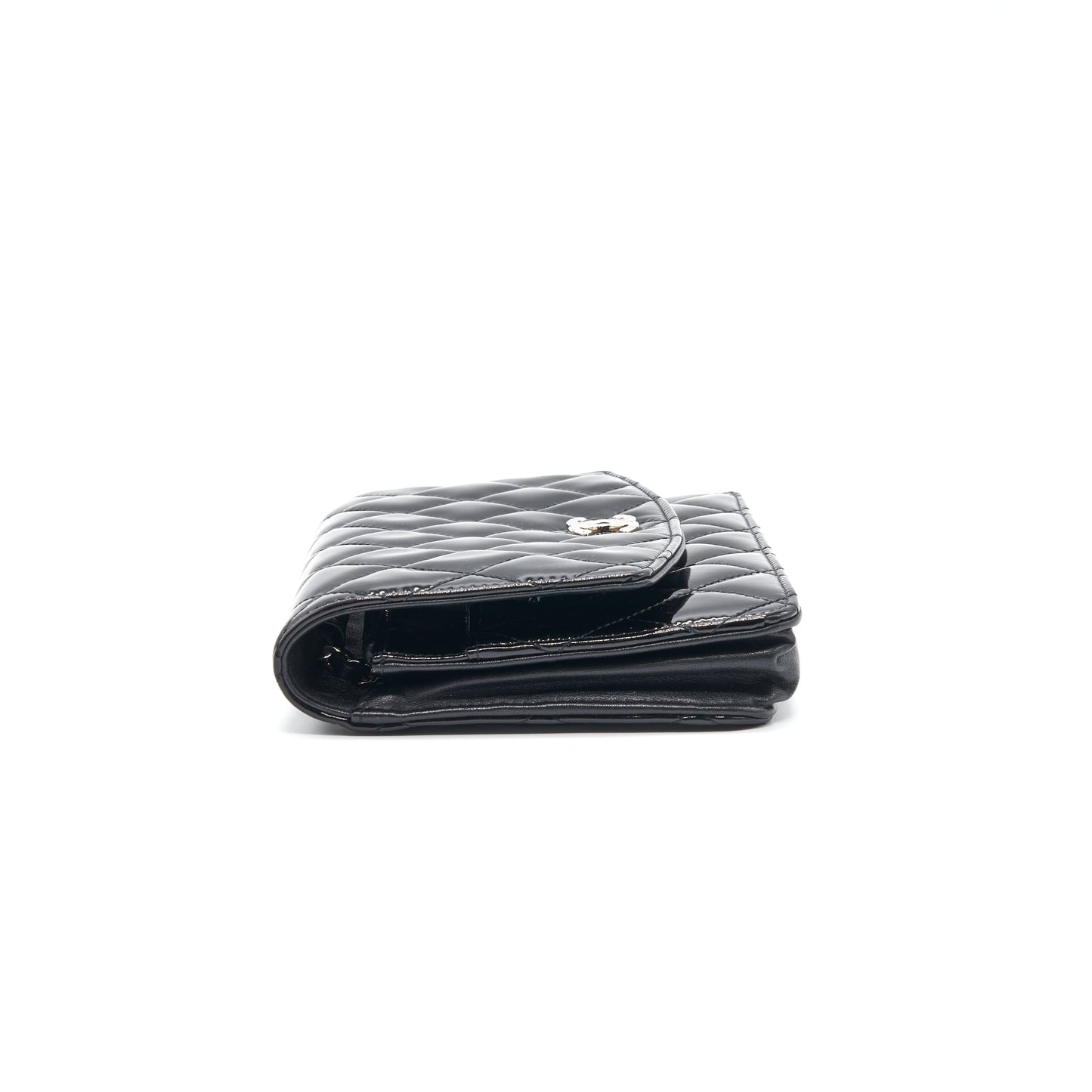 Chanel Wallet on Chain Patent leather black SHW Crossbody