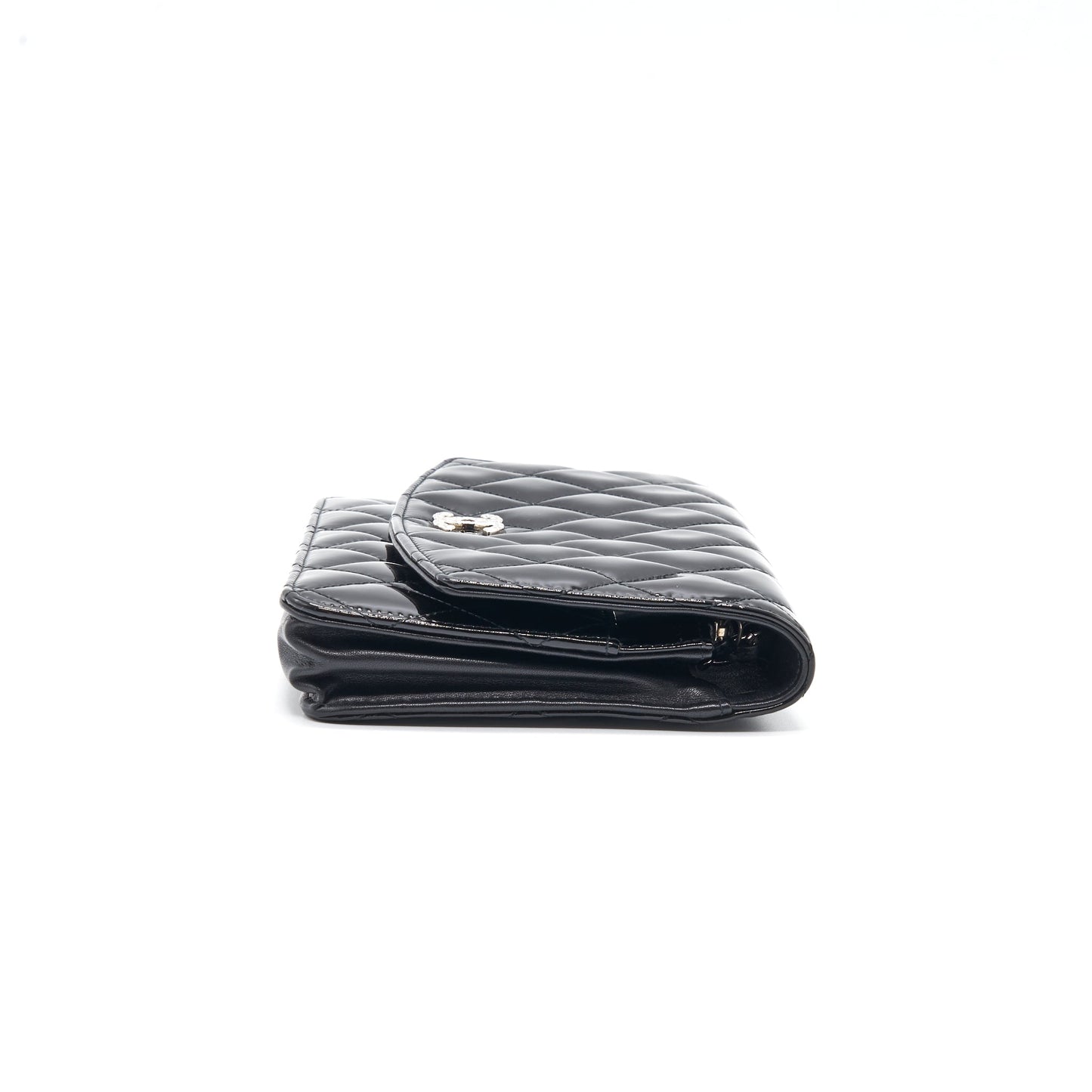 Chanel Wallet on Chain Patent leather black SHW Crossbody
