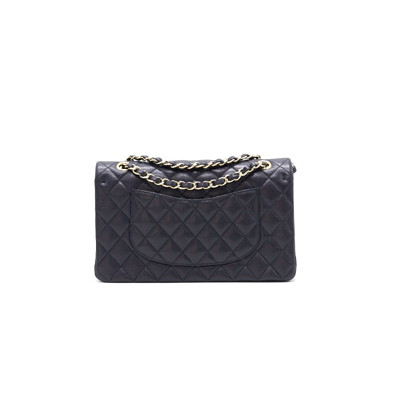 Chanel medium 25cm Classiccal double flap cavier Navy L year 2020