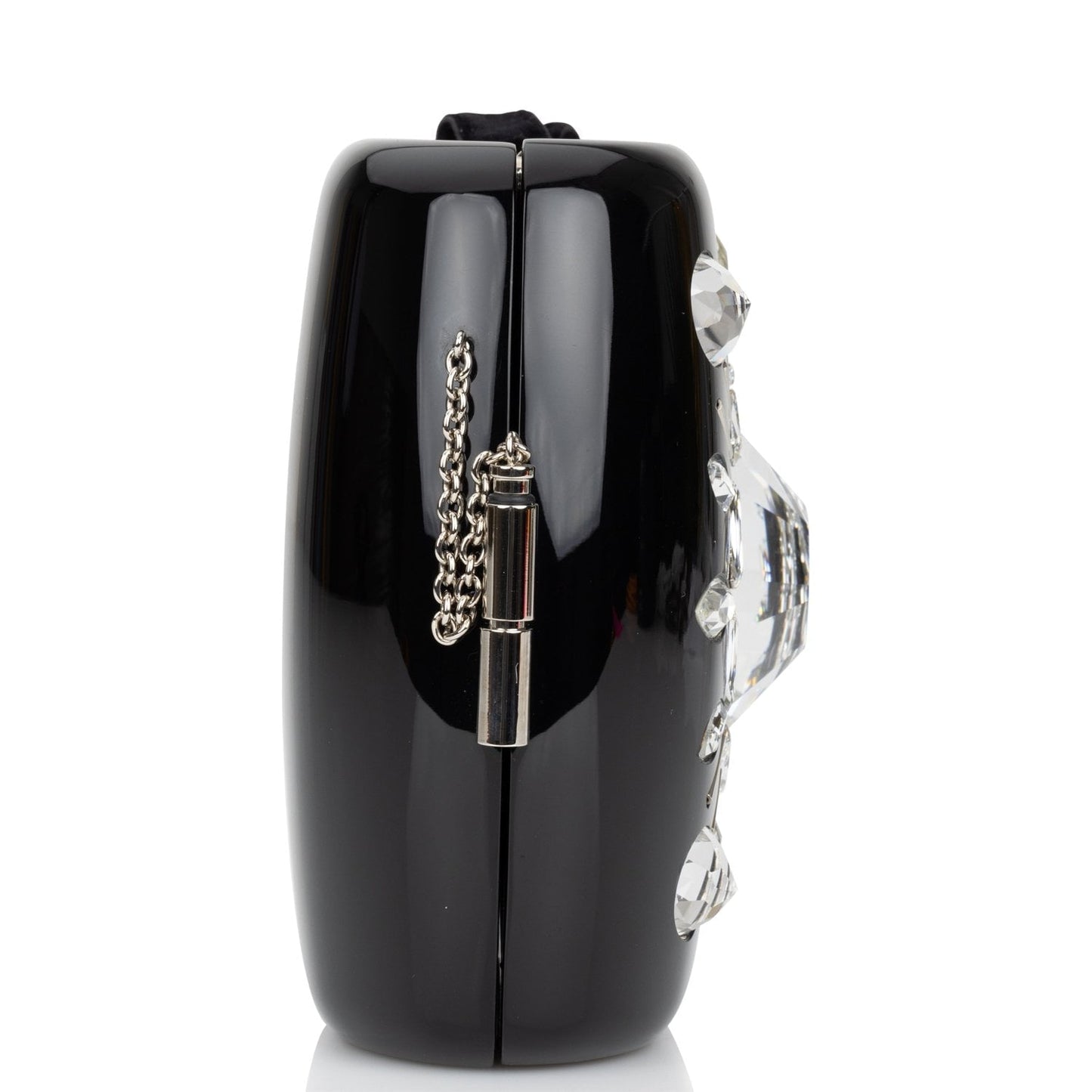 Chanel MinaudiÃ¨re Jewel Clutch Black Resin Silver Hardware