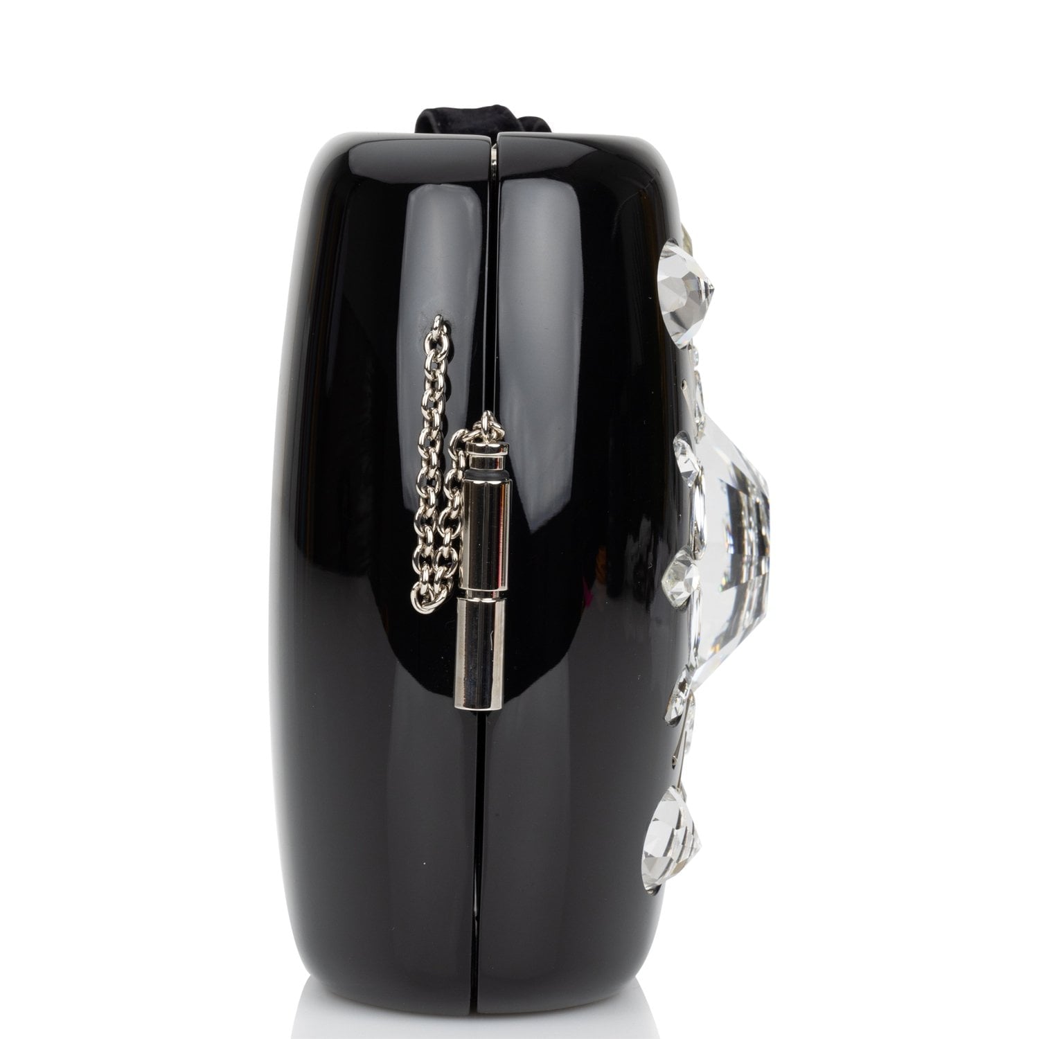 Chanel MinaudiÃ¨re Jewel Clutch Black Resin Silver Hardware
