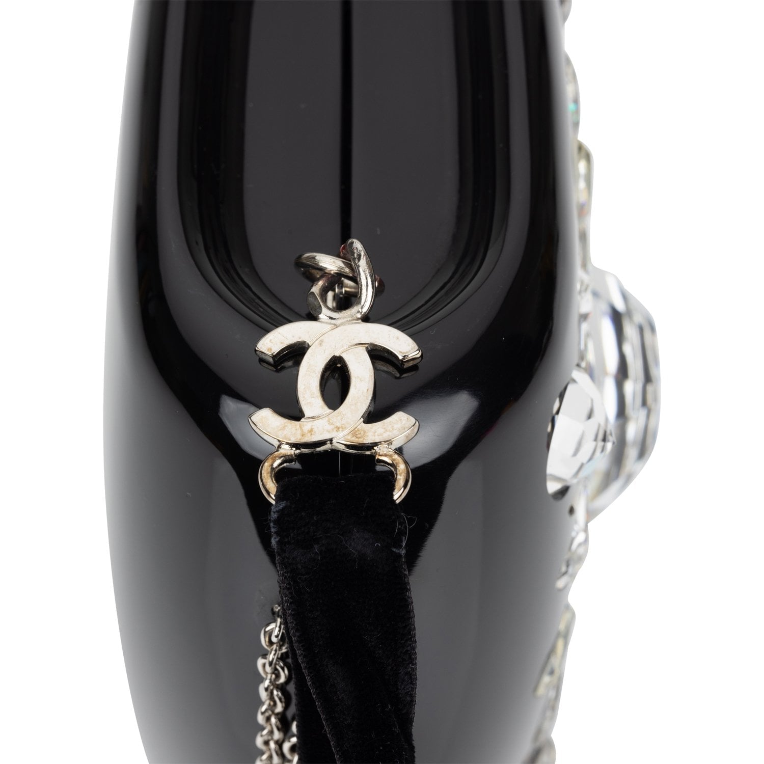 Chanel MinaudiÃ¨re Jewel Clutch Black Resin Silver Hardware