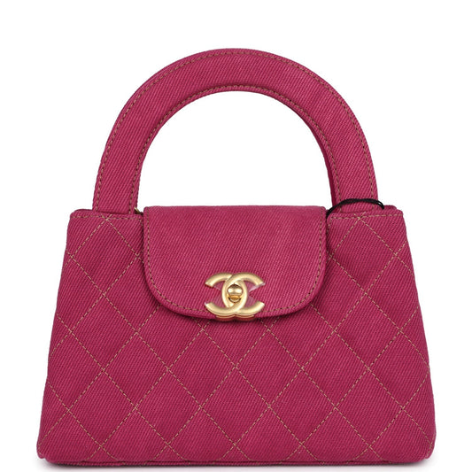 Chanel Small Kelly Shopper Pink Washed Brushed Gold Hardware Handbag