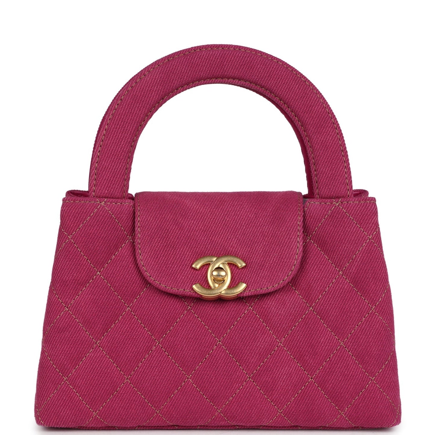 Chanel Small Kelly Shopper Pink Washed Brushed Gold Hardware Crossbody