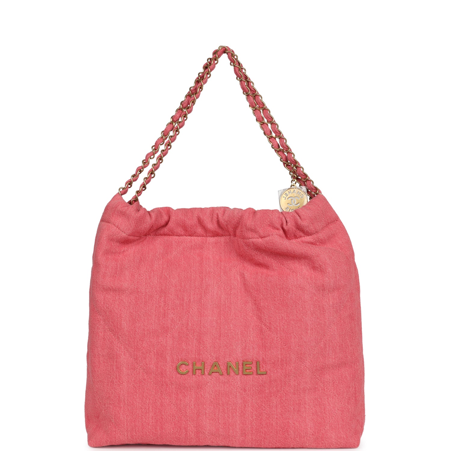 Chanel Small 22 Bag Light Red Washed Gold Hardware