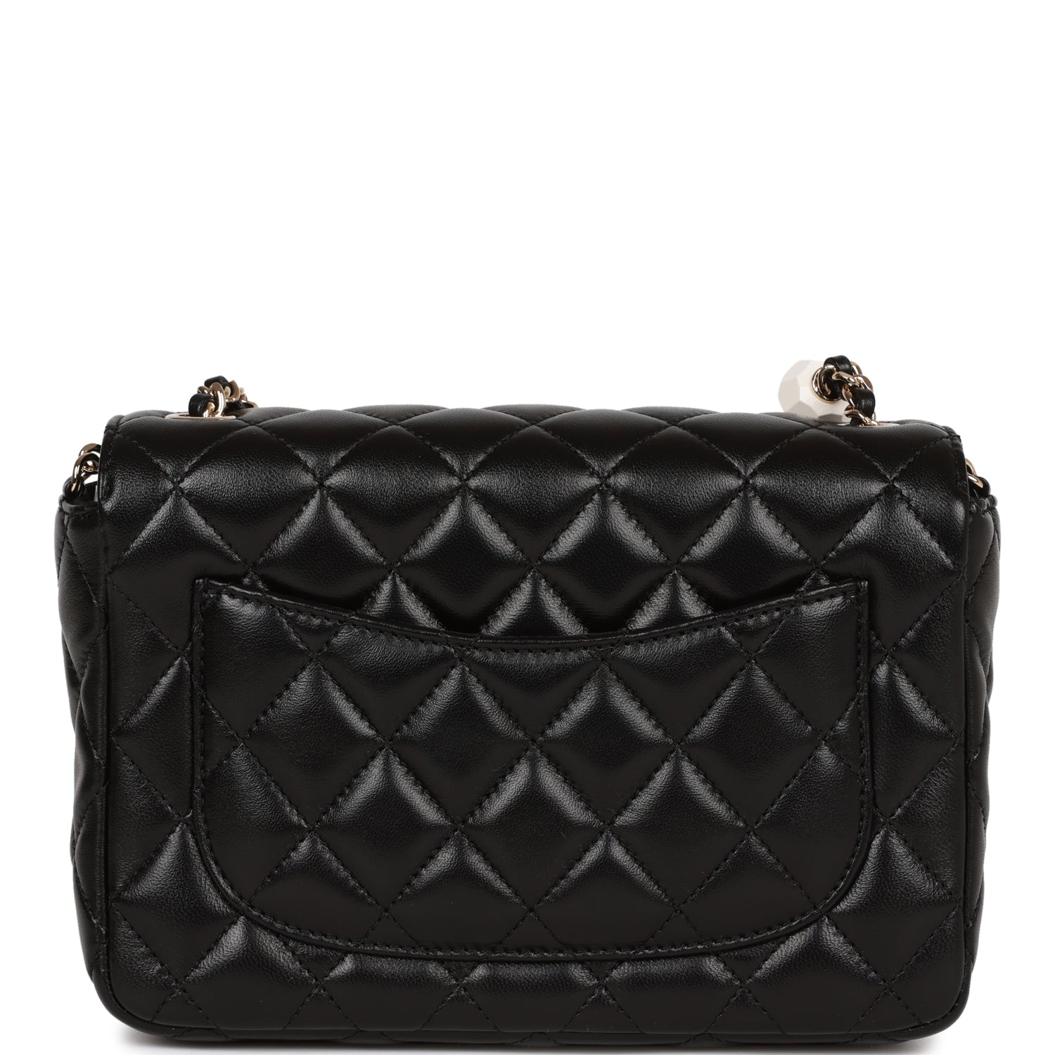 Chanel Candy Heart Mini Flap Bag Black Lambskin Enamel and Light Gold Hardware