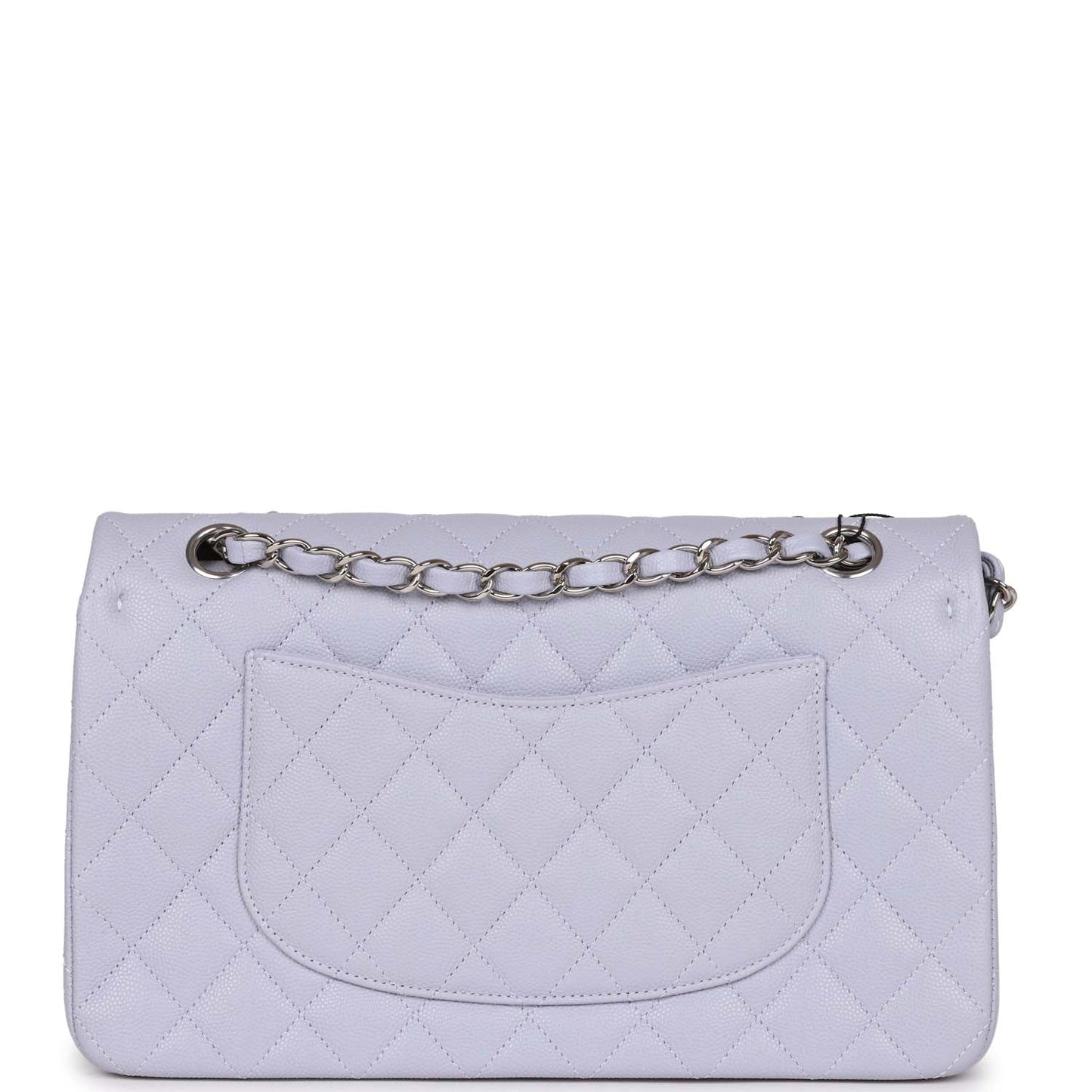 Chanel Medium Classic Double Flap Lavender Caviar Silver Hardware