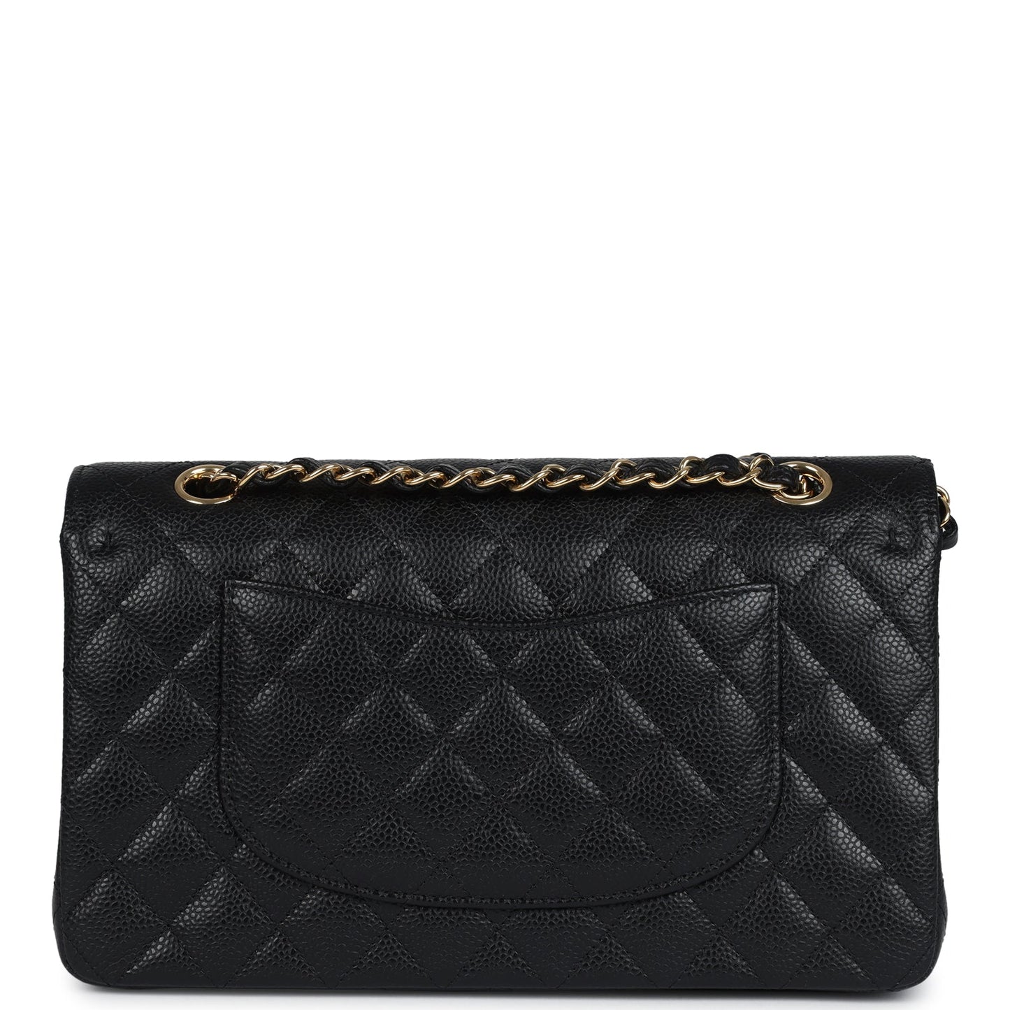 Chanel Medium Classic Double Flap Bag Black Caviar Gold Hardware