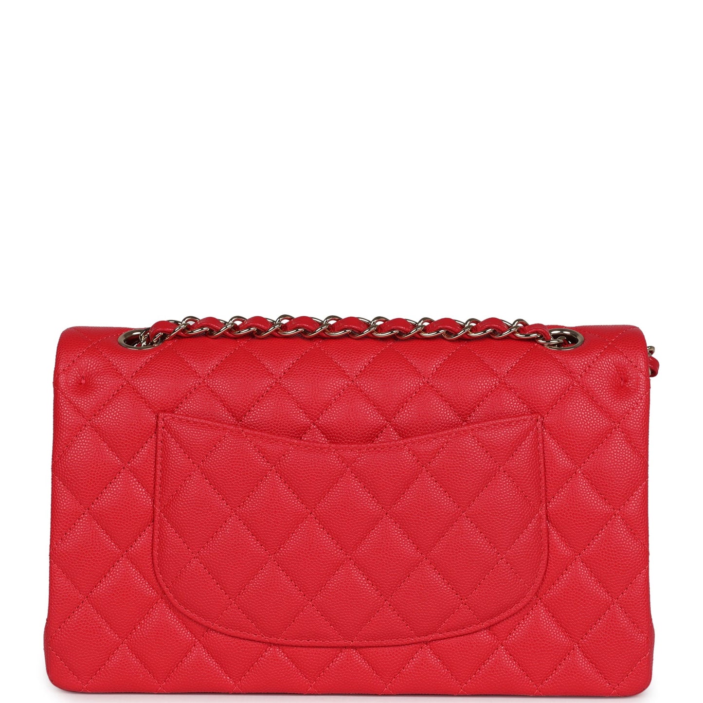 Chanel Small Classic Double Flap Red Caviar Light Gold Hardware Crossbody