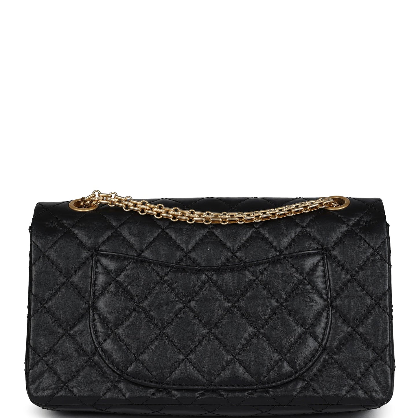 Chanel Small Reissue 225 2.55 Double Flap Lucky Charms Black Aged Calfskin Antique Gold Hardware