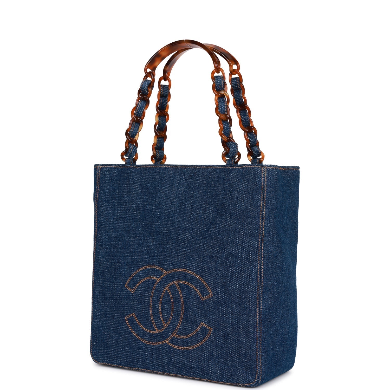 Chanel CC Denim Tote Bag