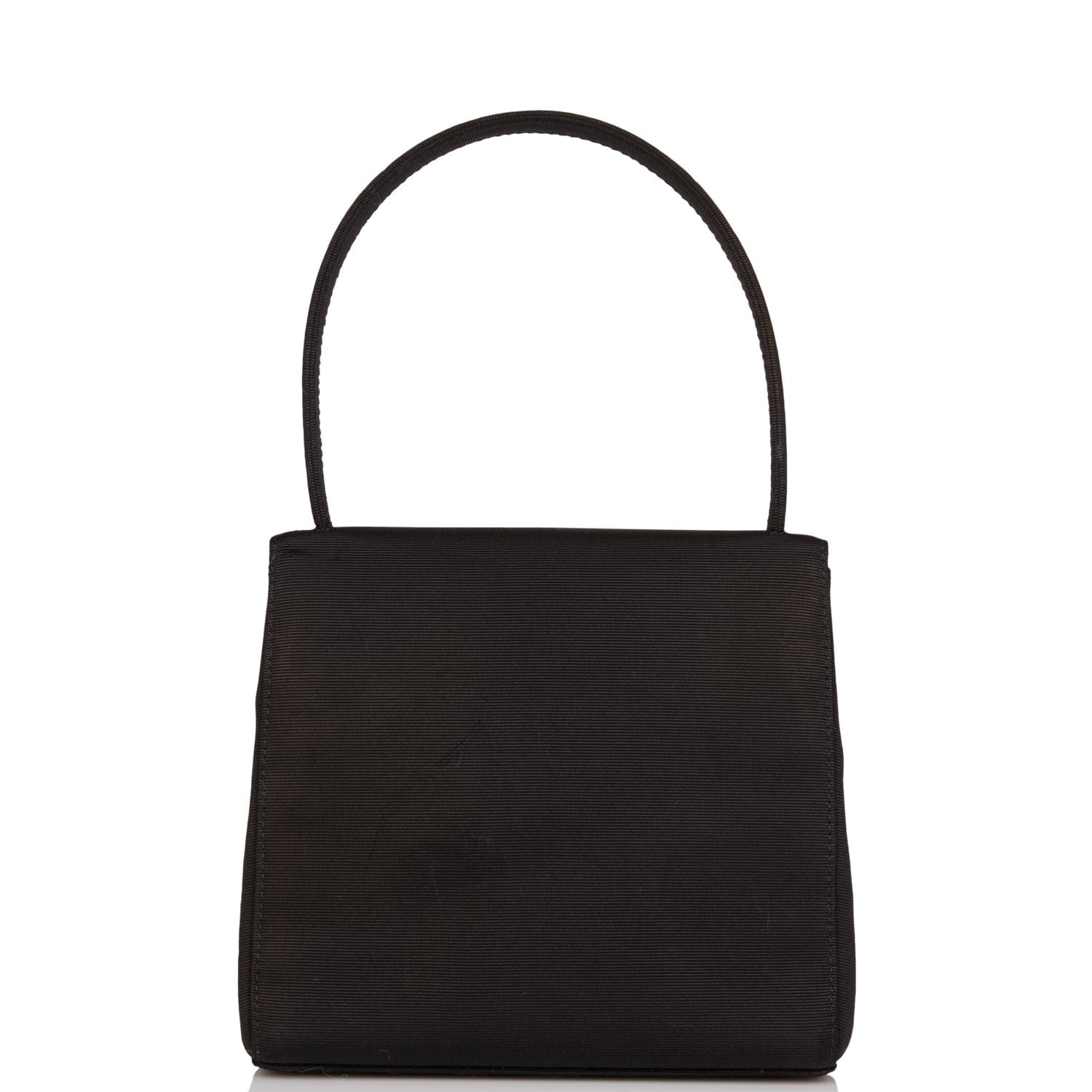 Chanel Mini Kelly Bag Black Satin Gold Hardware