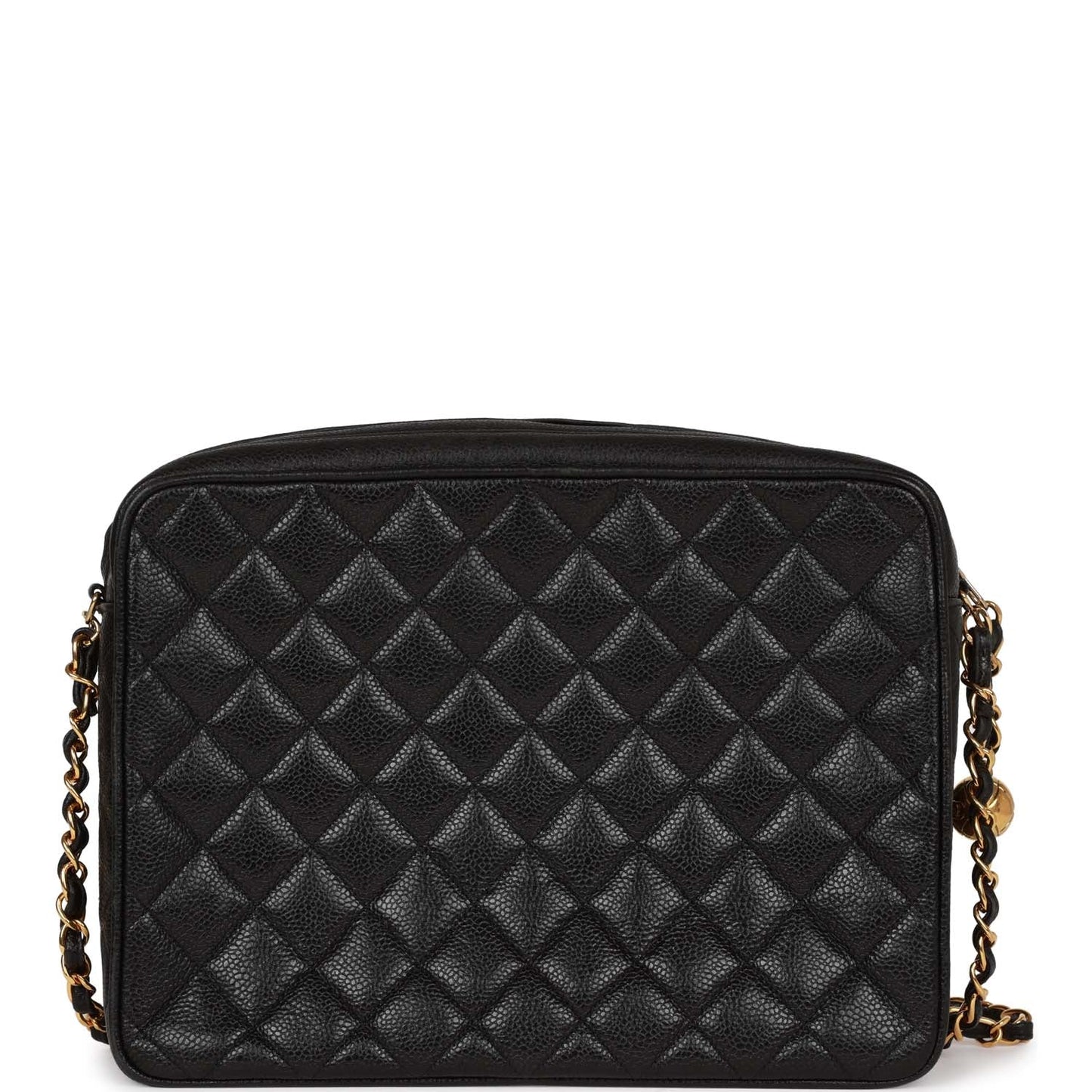 Chanel Camera Bag Black Caviar Gold Hardware