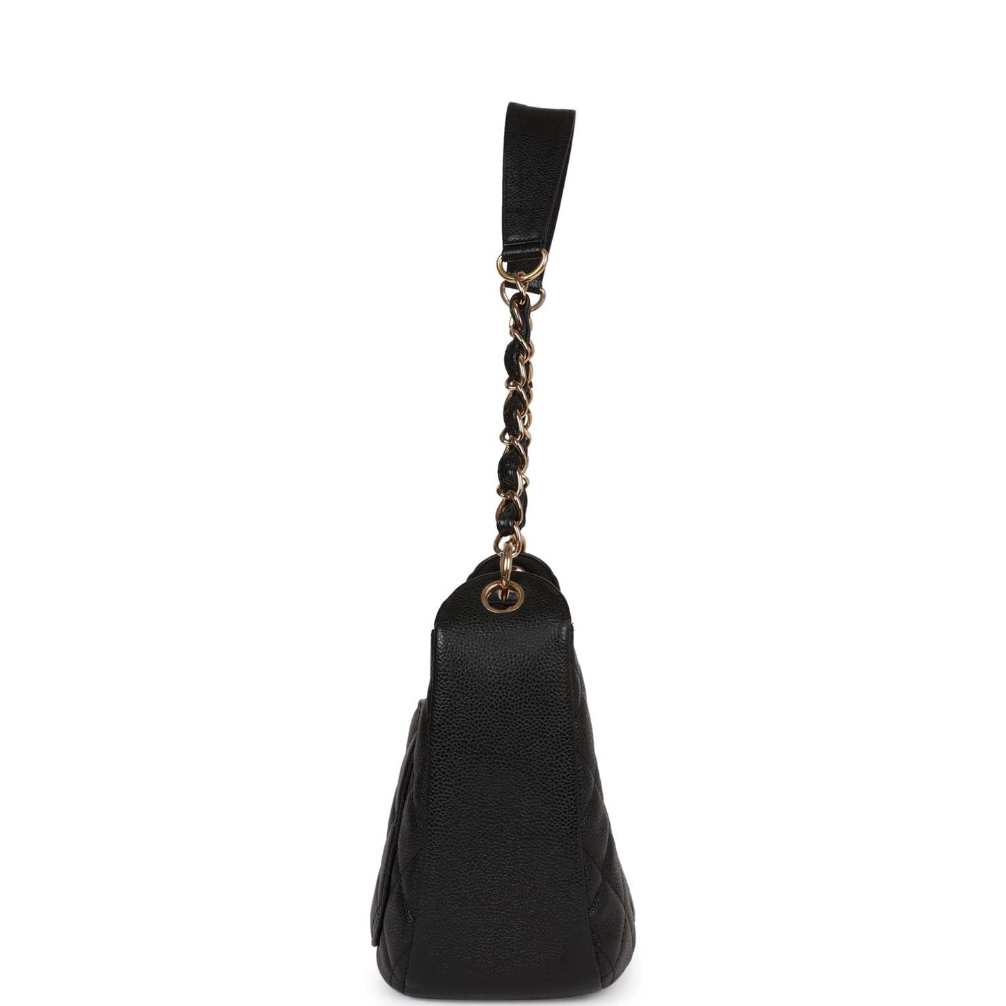 Chanel Timeless CC Shoulder Bag Black Caviar Gold Hardware