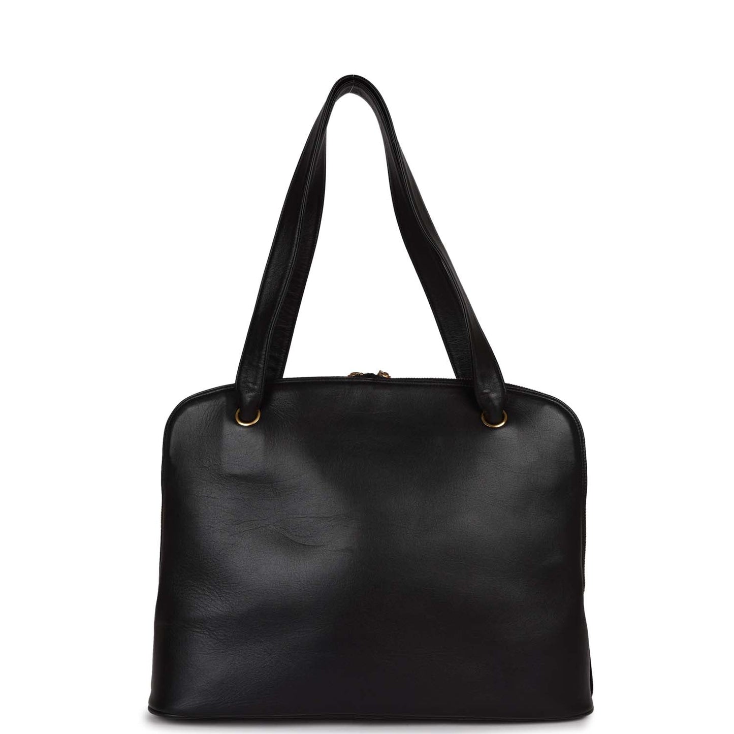 Chanel Timeless CC Dome Tote Black Lambskin Gold Hardware