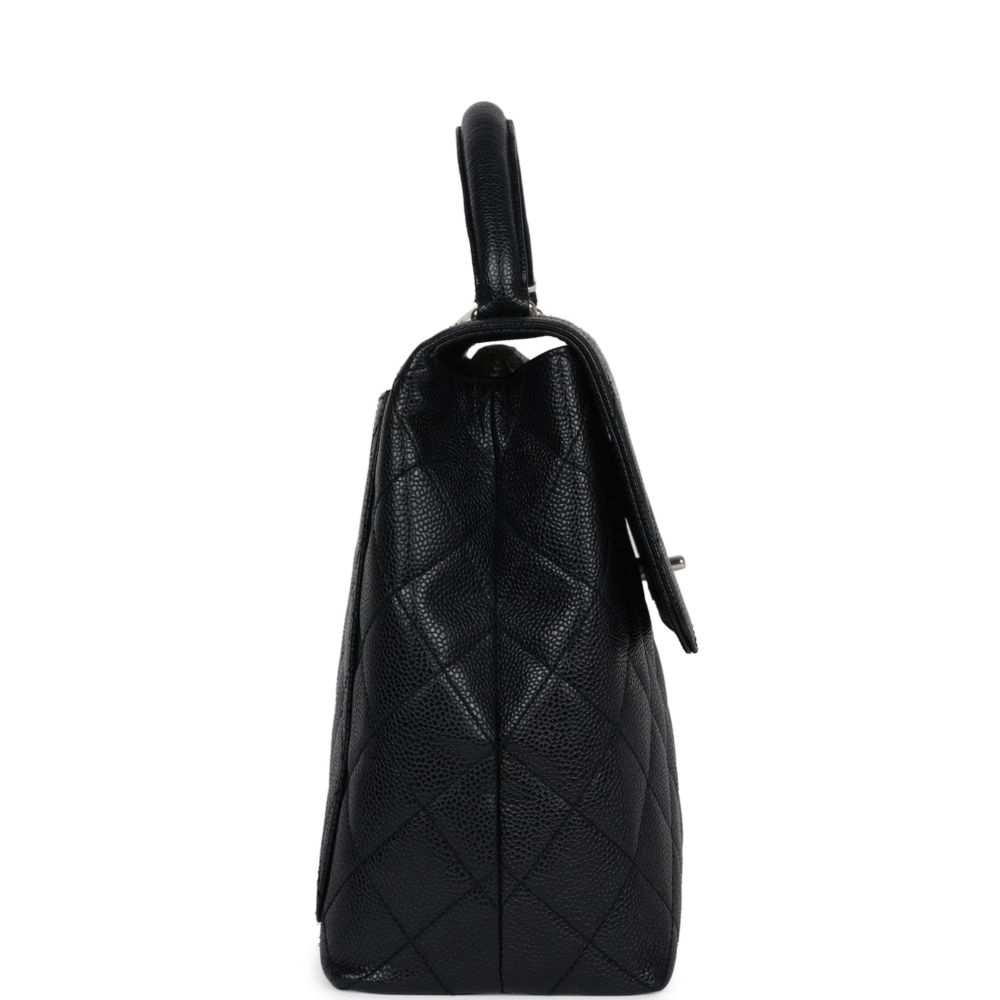 Chanel Kelly Flap Bag Black Caviar Silver Hardware