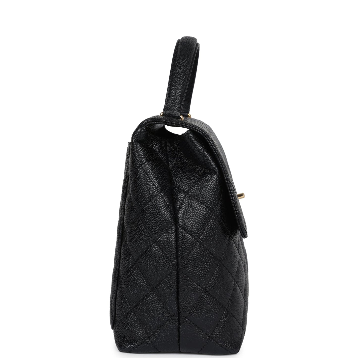 Chanel Kelly Flap Bag Black Caviar Gold Hardware