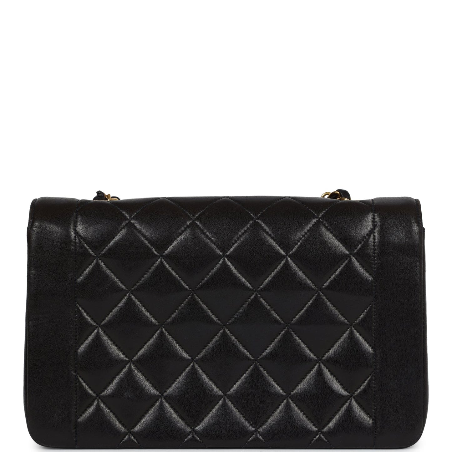Chanel Medium Diana Flap Bag Black Lambskin Gold Hardware