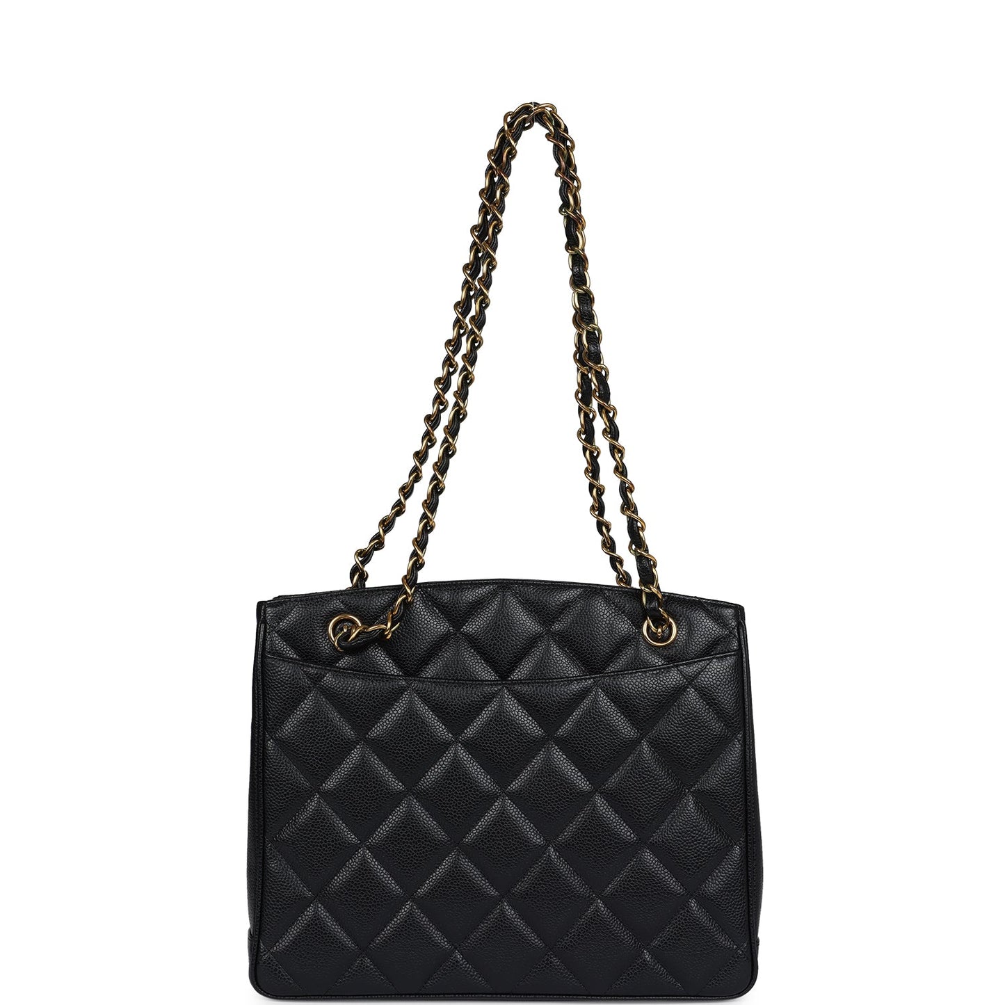 Chanel Medium CC Turnlock Tote Black Caviar Gold Hardware