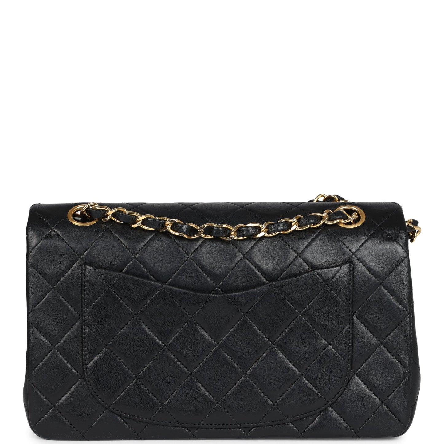 Chanel Small Classic Double Flap Black Lambskin Gold Hardware