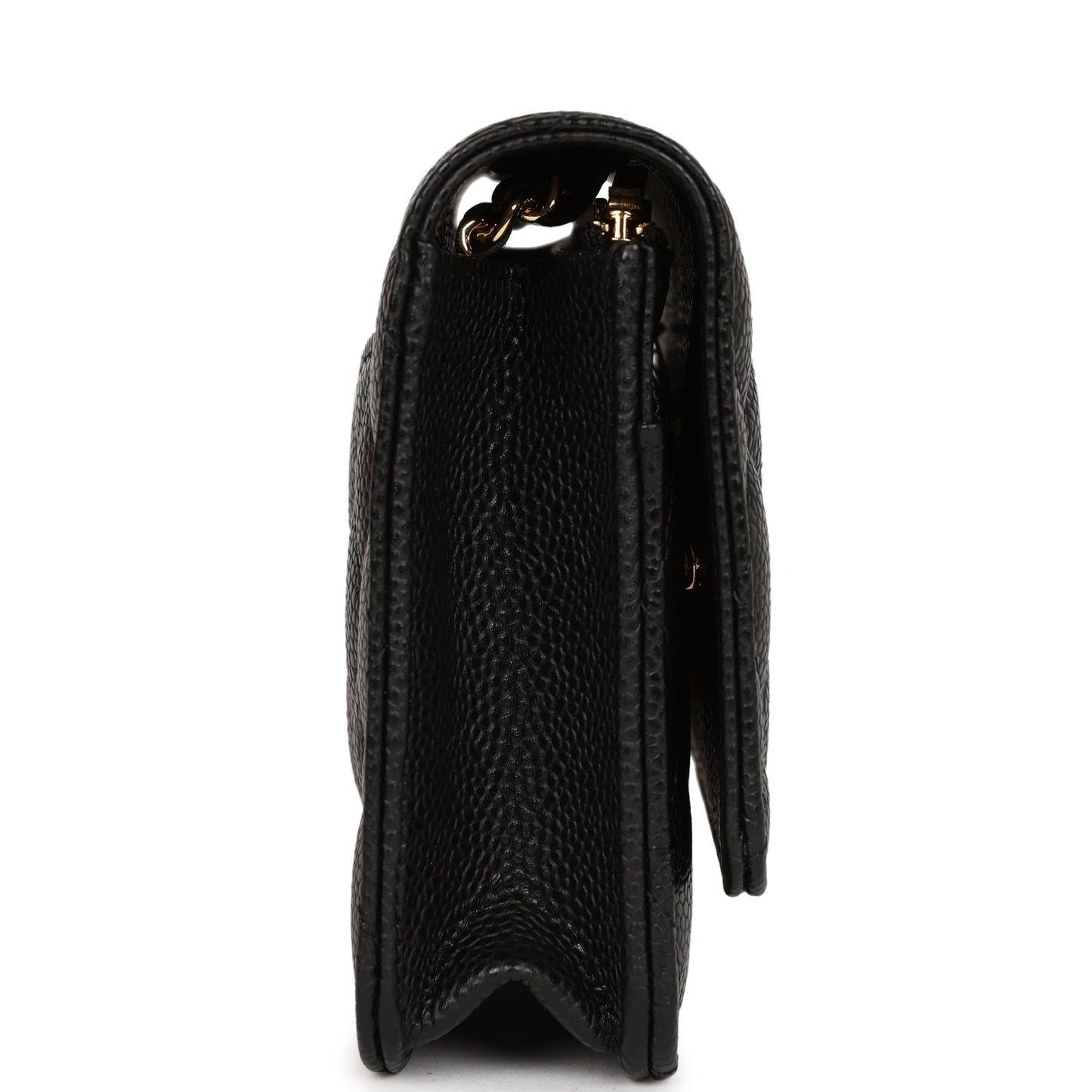 Chanel Wallet On Chain WOC Black Caviar Gold Hardware Crossbody
