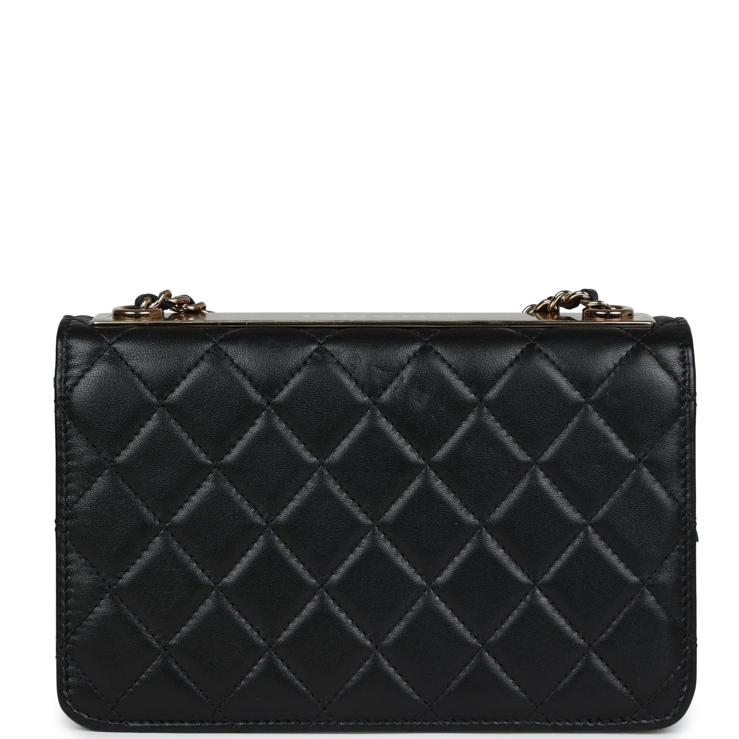 Chanel Trendy CC Wallet On Chain WOC Black Lambskin Gold Hardware Crossbody