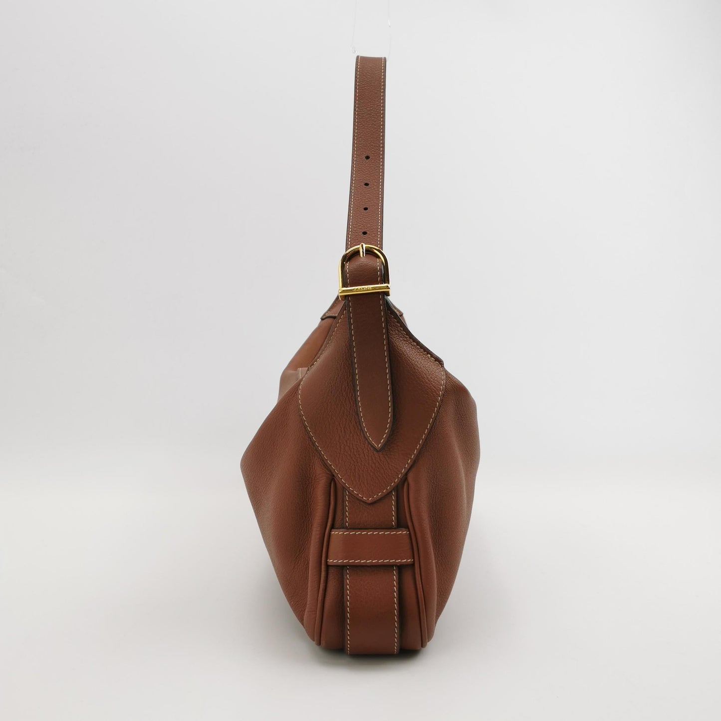 CELINE Romy Medium Brown Calfskin Leather Shoulder Bag