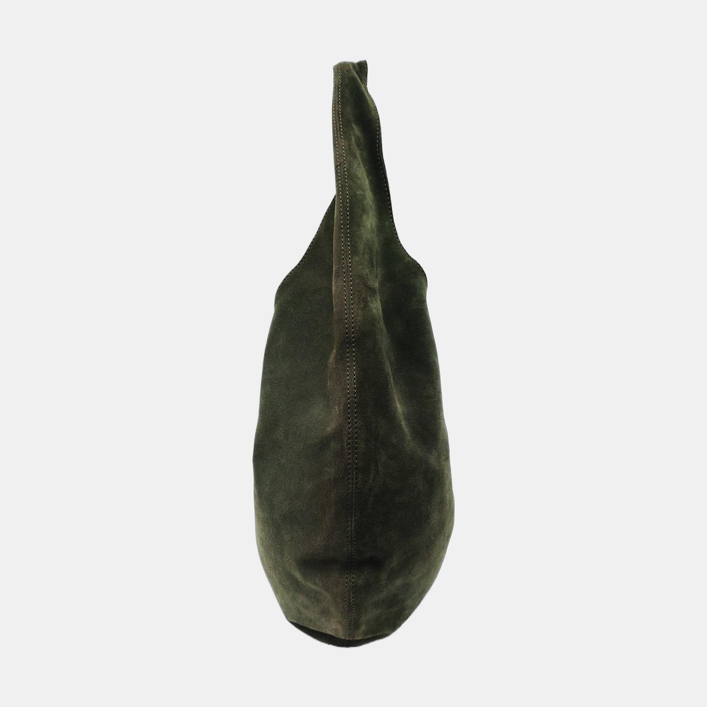 Bottega Veneta Hobo Olive Green Suede Shoulder Bag
