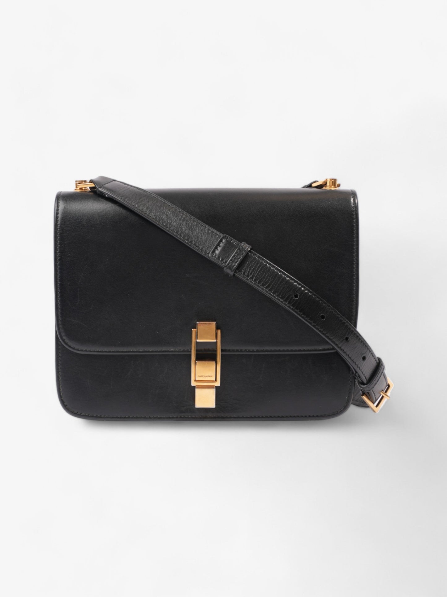 Saint Laurent Le CarrÃÂ© Black Leather Medium