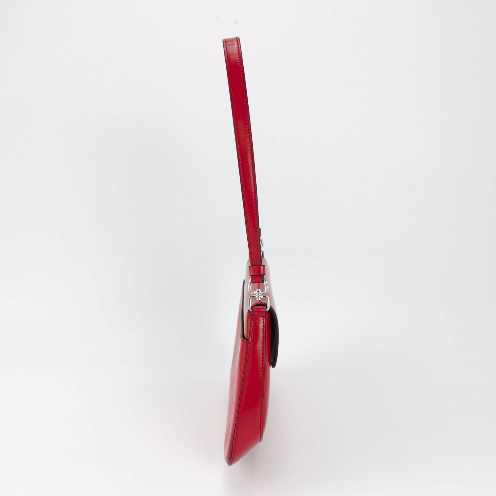 Prada Cleo Flap Red Leather Small Shoulder bag