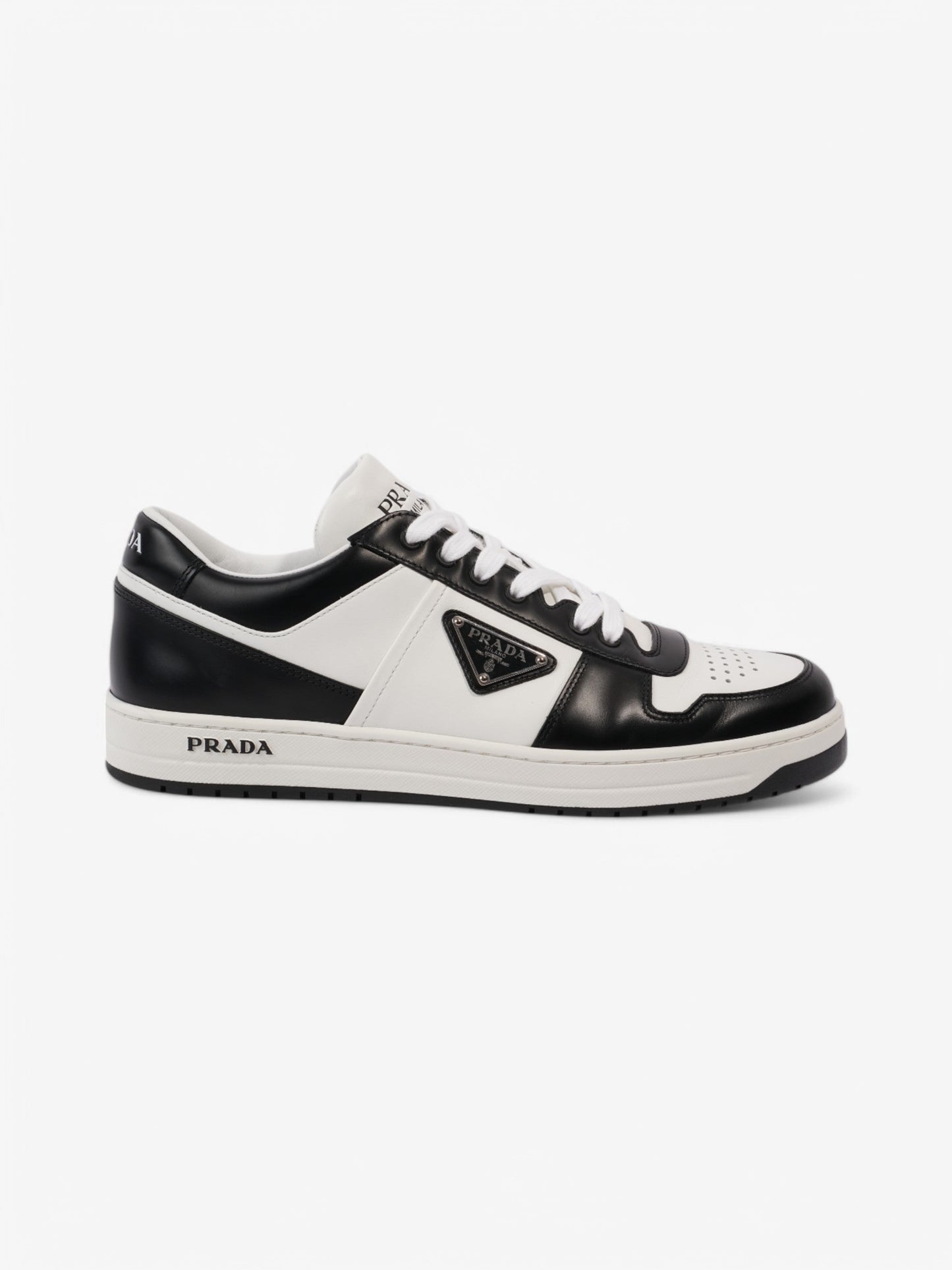 Prada Downtown White / Black Leather EU 42 UK 8