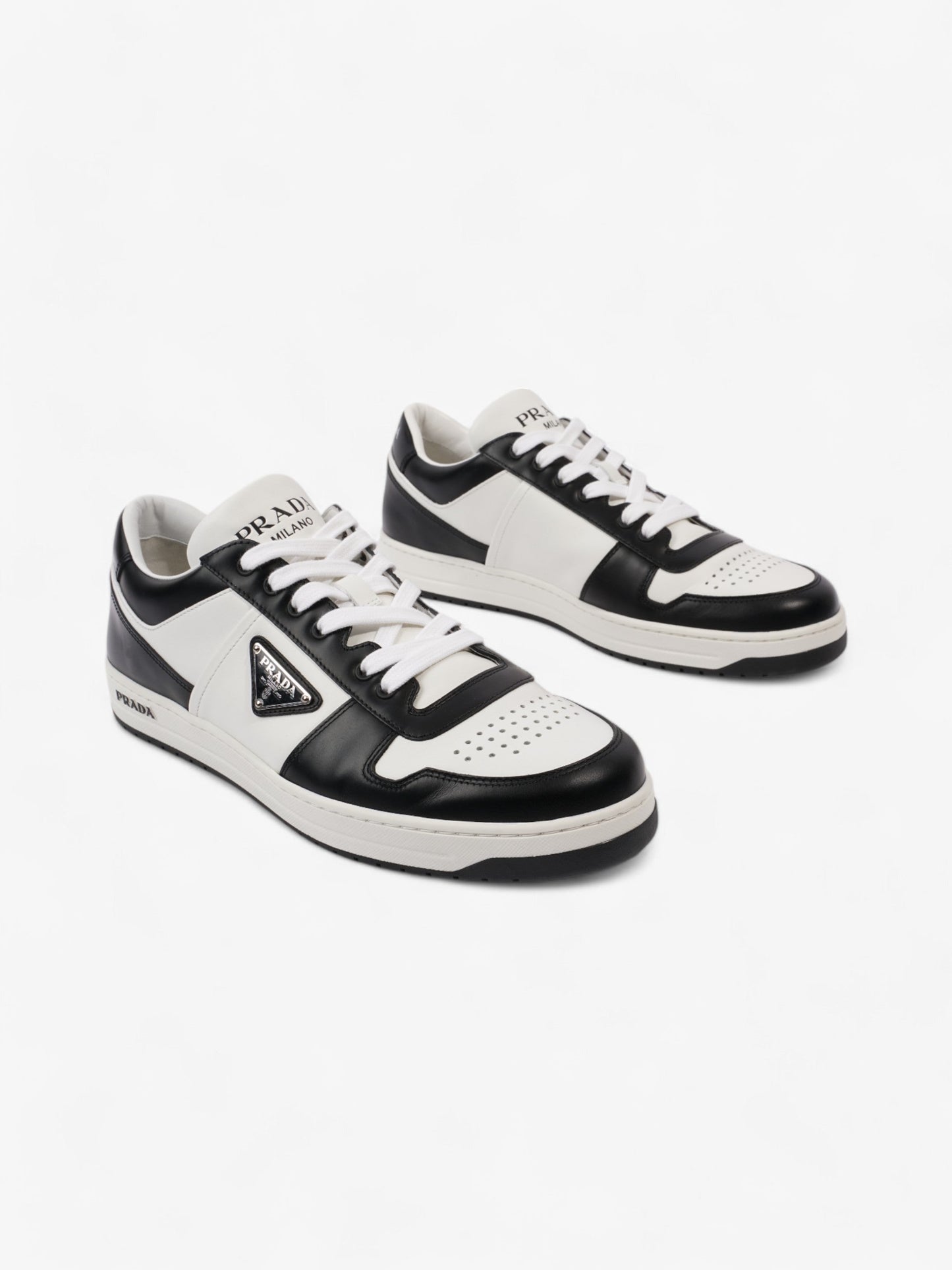 Prada Downtown White / Black Leather EU 42 UK 8