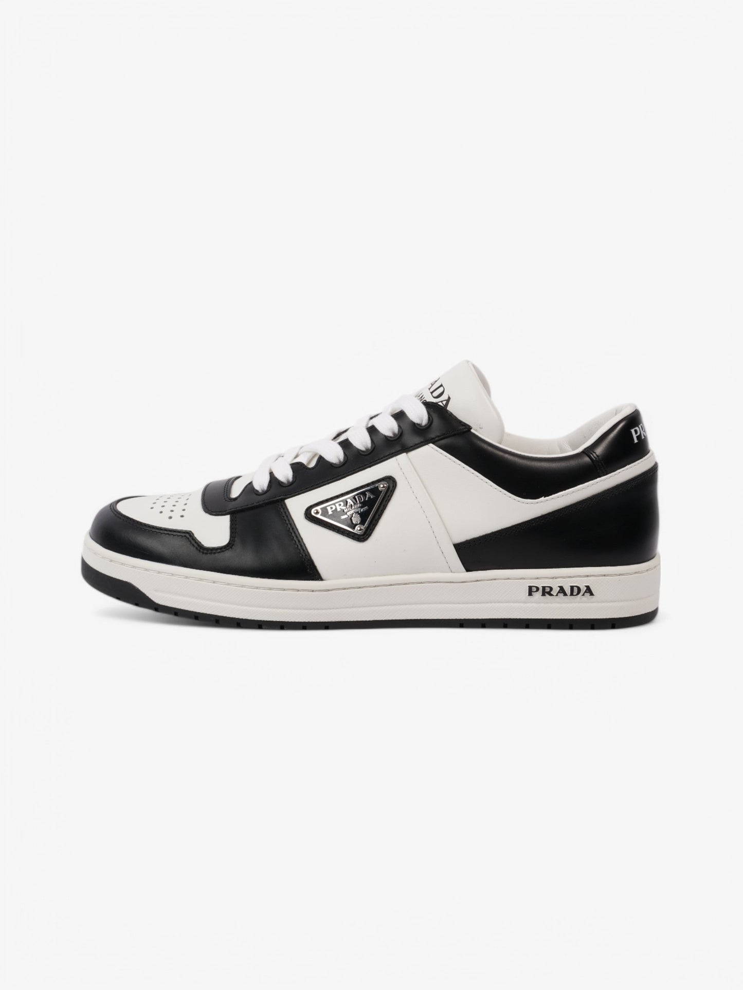 Prada Downtown White / Black Leather EU 42 UK 8
