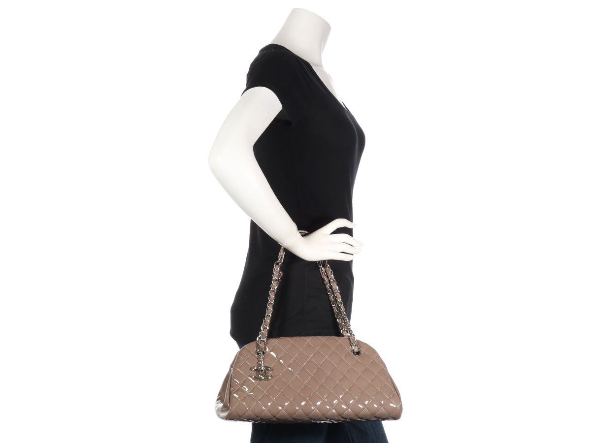 Chanel Medium Taupe Just Mademoiselle Bowling Bag