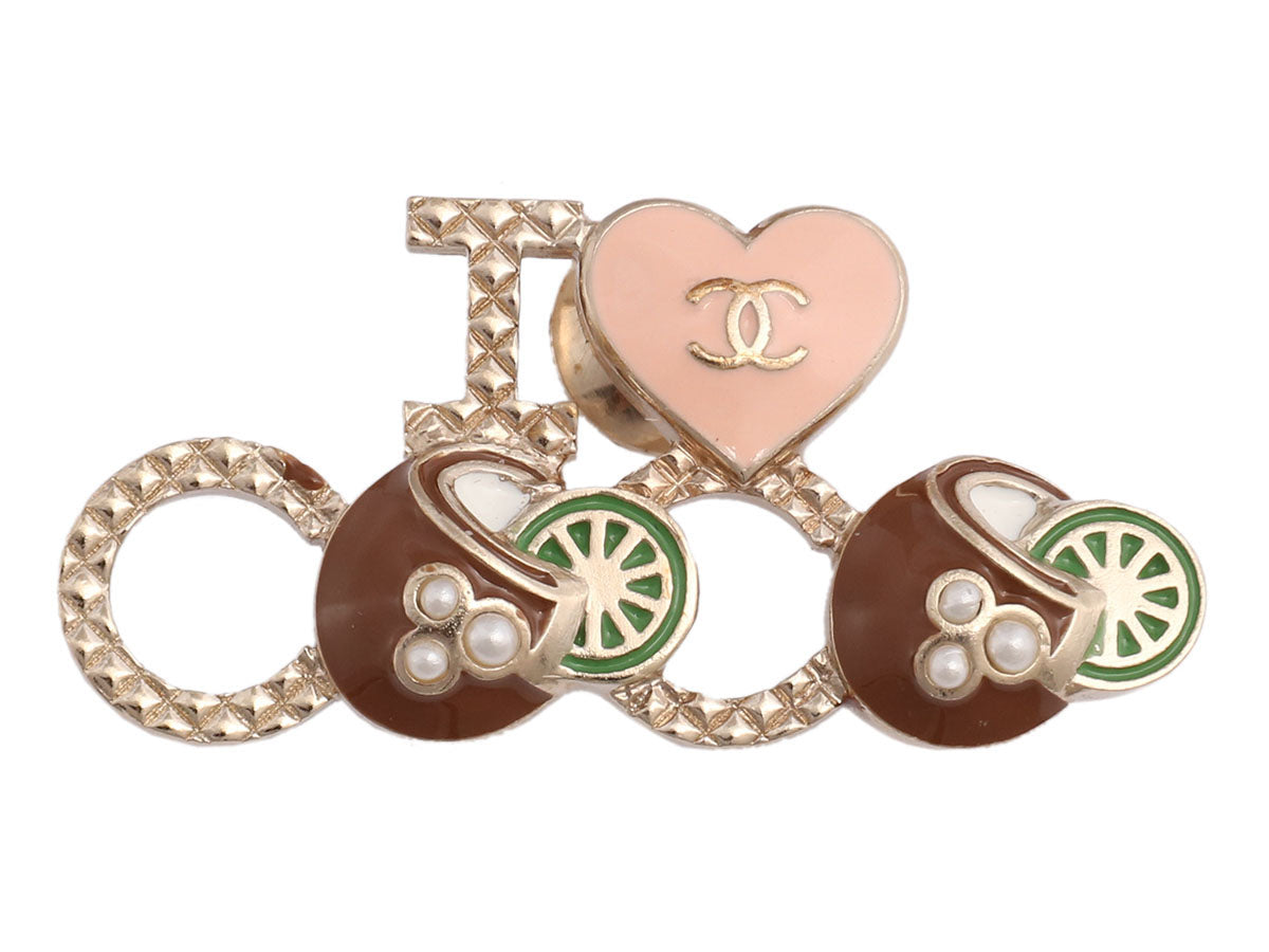 Chanel I Love Coco Coconuts and Limes Pin