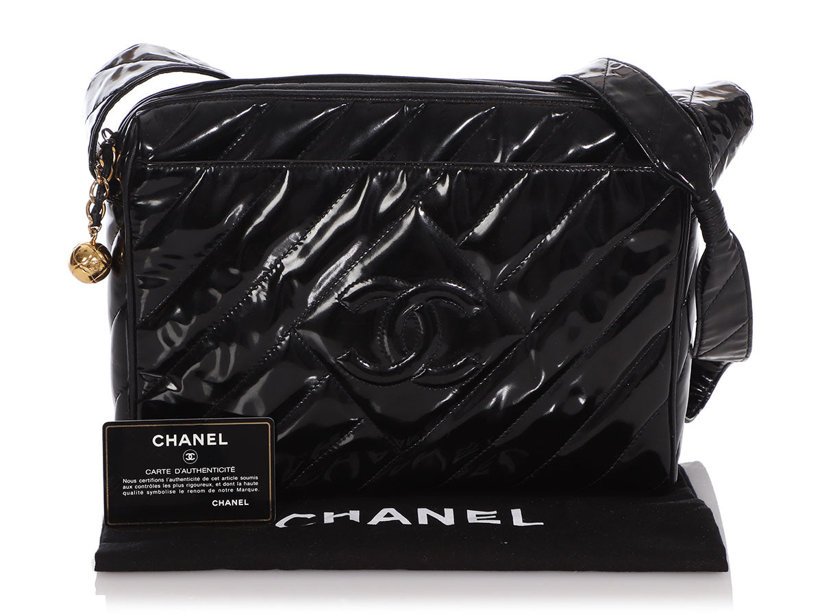 Chanel Black Patent Crossbody Bag