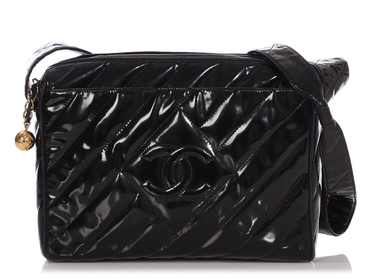 Chanel Black Patent Crossbody Bag