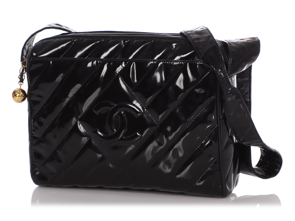 Chanel Black Patent Crossbody Bag